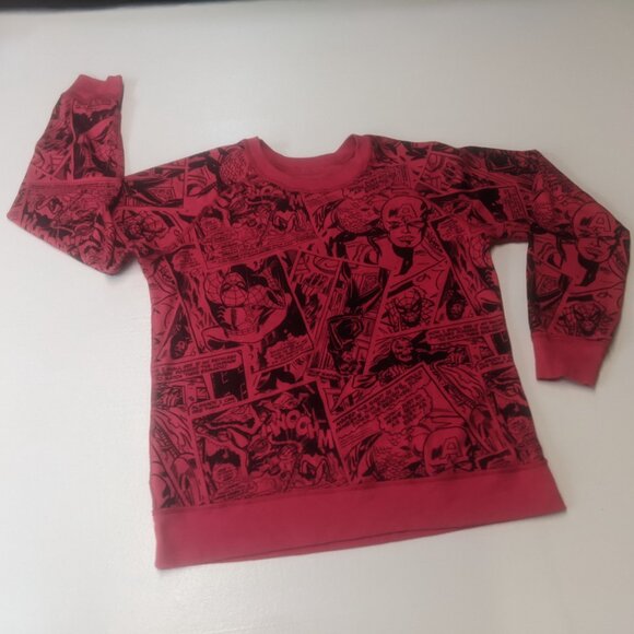 Marvel Comic Heroes Reversible Sweatshirt Red and Black *Size Youth XL/Adult S - Picture 14 of 16